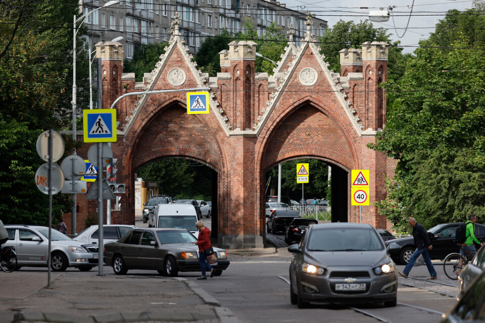 En gata i Kaliningrad, eller Krolewiec, som staden nu ska heta på polska. Arkivbild.