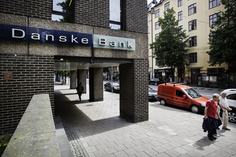 Danske Banks kontor på Fleminggatan 20 i Stockholm. Arkivbild.