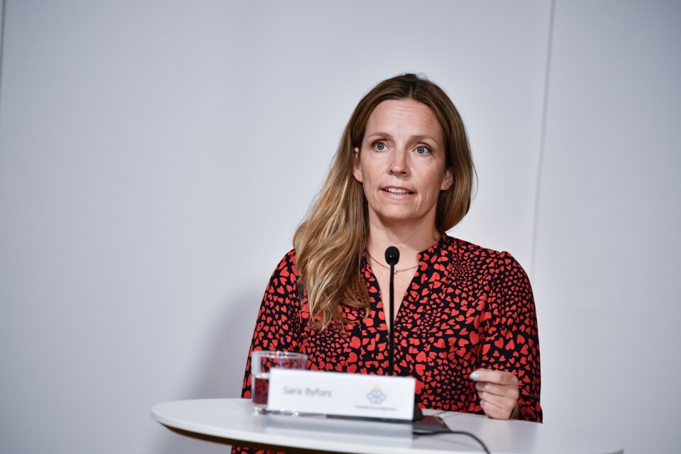 Sara Byfors, enhetschef på Folkhälsomyndigheten. Arkivbild.