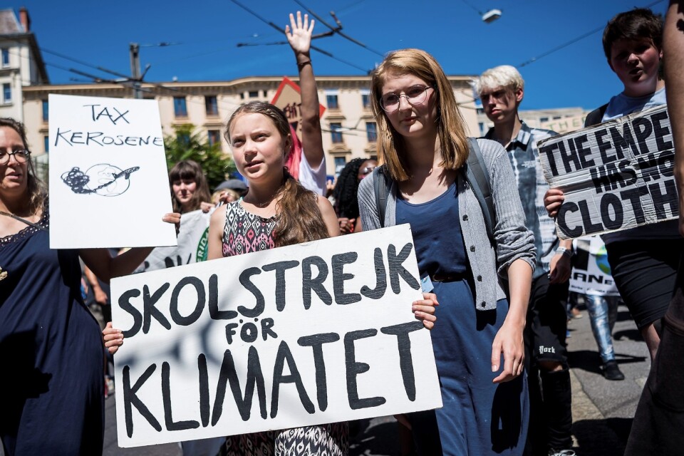 Nu strejkar även Hässleholm för klimatet. Arkivbild