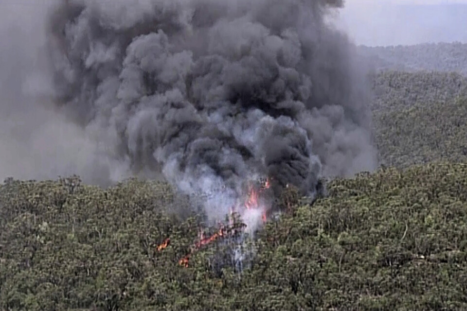 En av de bränder, i området Gospers Mountain, som härjat New South Wales de senaste veckorna.