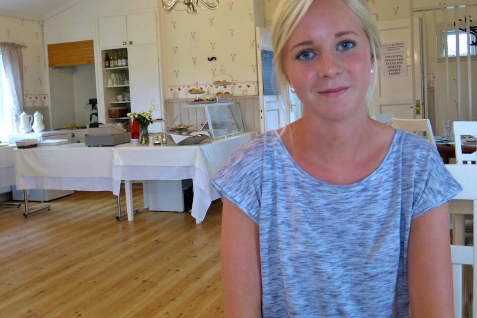 18-åriga Ebba Henriksson, som har målet inställt på restaurangbranschen.