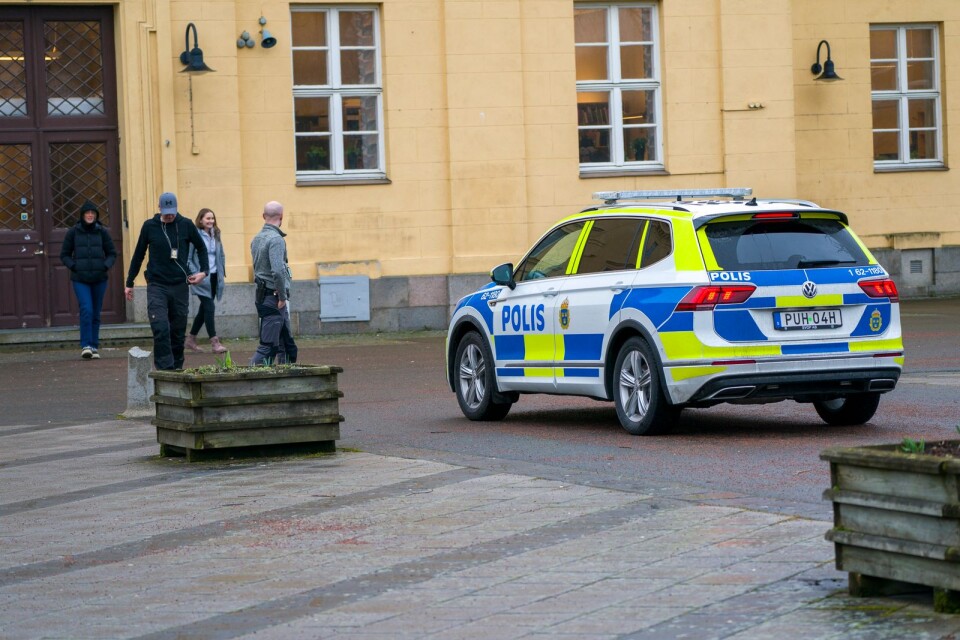 En större polisinsats genomfördes på tisdagseftermiddagen.