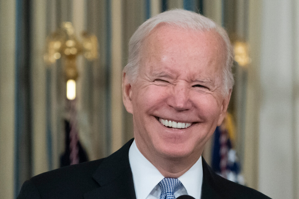 President Joe Biden är nöjd efter kongressomröstning.