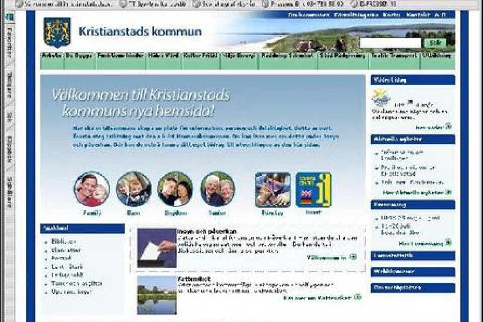 Den nya hemsidan är vacker, säger Agneta Rydén: &#x96; Man ska känna att man är i Kristianstad. Bild: KRISTIANSTADS KOMMUN