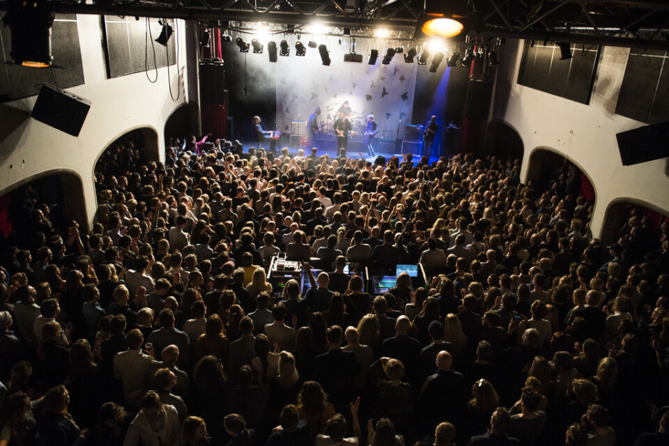 Joel Alme uppträder 2016 på Debaser Medis, en Stockholmsscen som inte finns längre. Arkivbild.