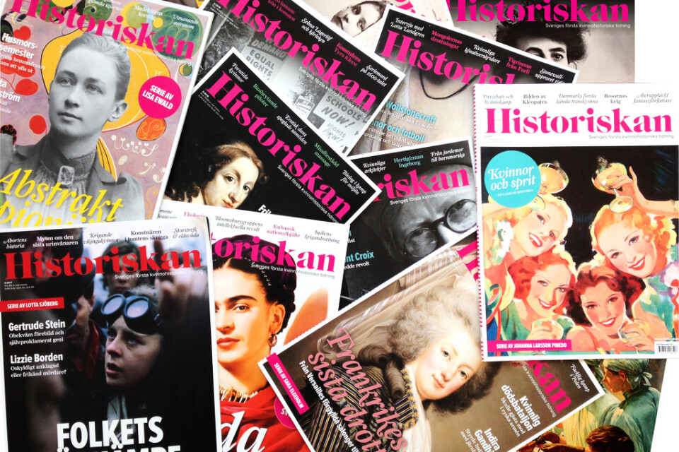 Tidskriften Historiskan startades 2015 och lyfter fram kvinnors roll i historien. Pressbild.