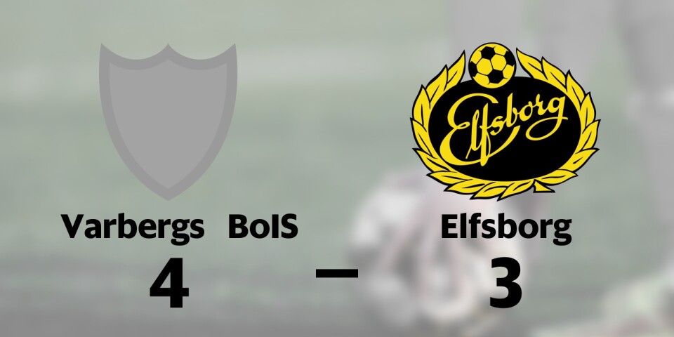 Förlust för Elfsborg borta mot Varbergs BoIS
