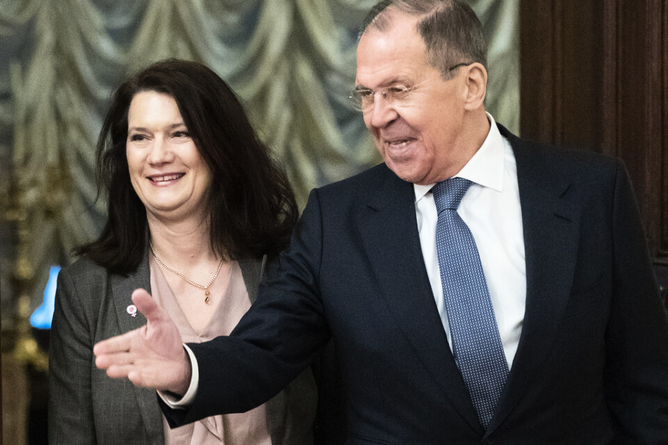 Utrikesminister Ann Linde, här tillsammans med Rysslands utrikesminister Sergej Lavrov. Arkivbild.