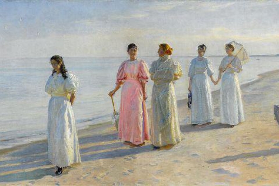 Michael Ancher: "Sommardag vid stranden" (1895-96).