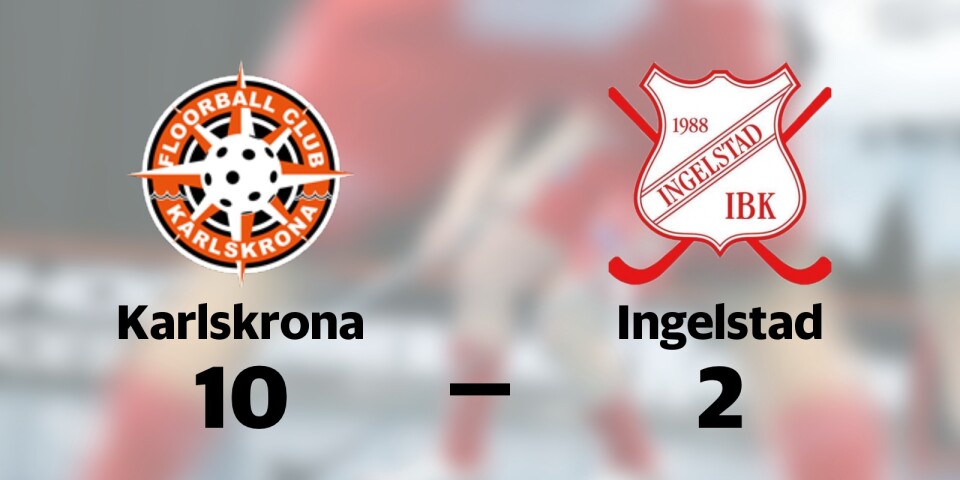 FBC Karlskrona vann mot Ingelstad IBK