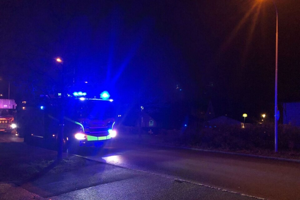 The alarm about a fire in Näsby came in at 11 pm