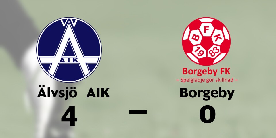 Älvsjö AIK segrare hemma mot Borgeby