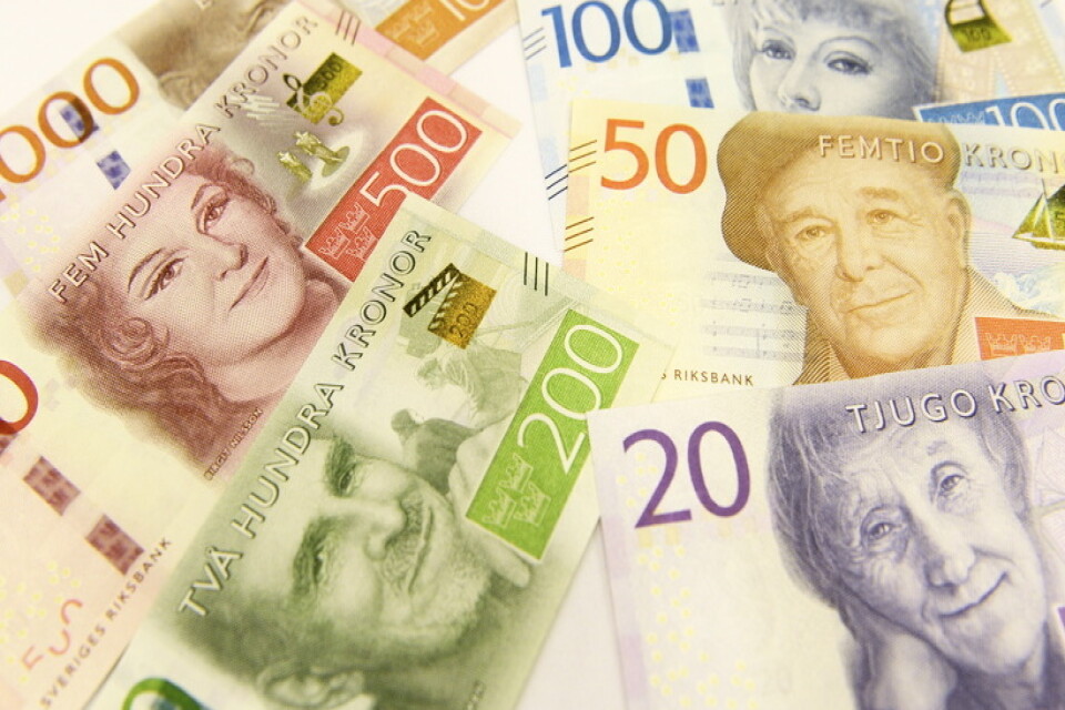Beslagtagna sedlar på sammanlagt 25 000 kronor har försvunnit från polishuset i Eksjö. Arkivbild.