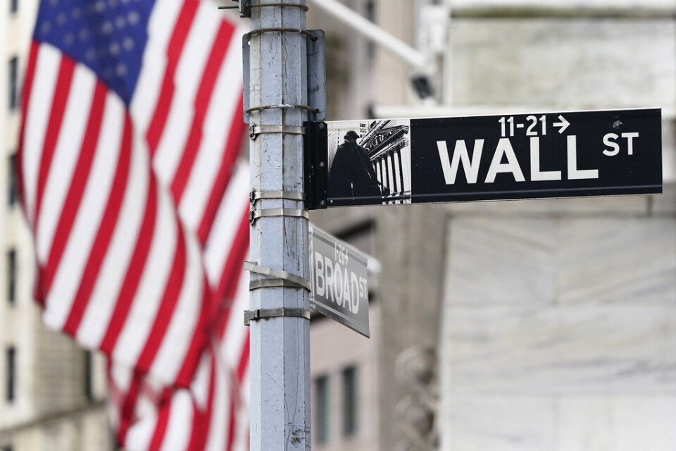New York-börsens ledande index rörde sig nedåt under onsdagen. Arkivbild.