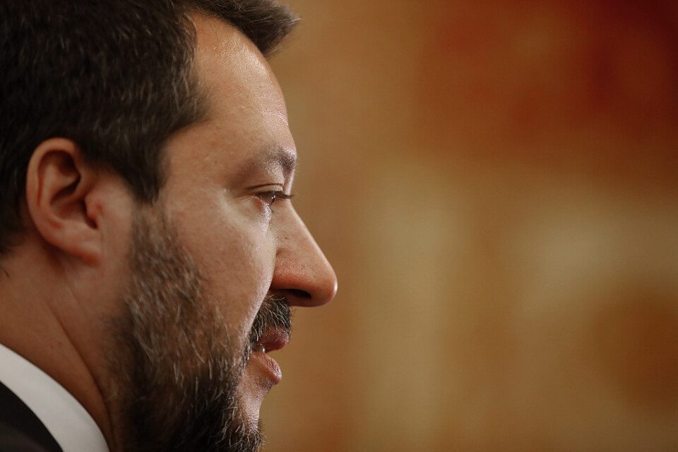 Italiens vice premiärminister och inrikesminister Matteo Salvini. Arkivbild.