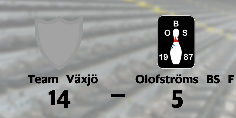 Team Växjö vann mot Olofströms BS F