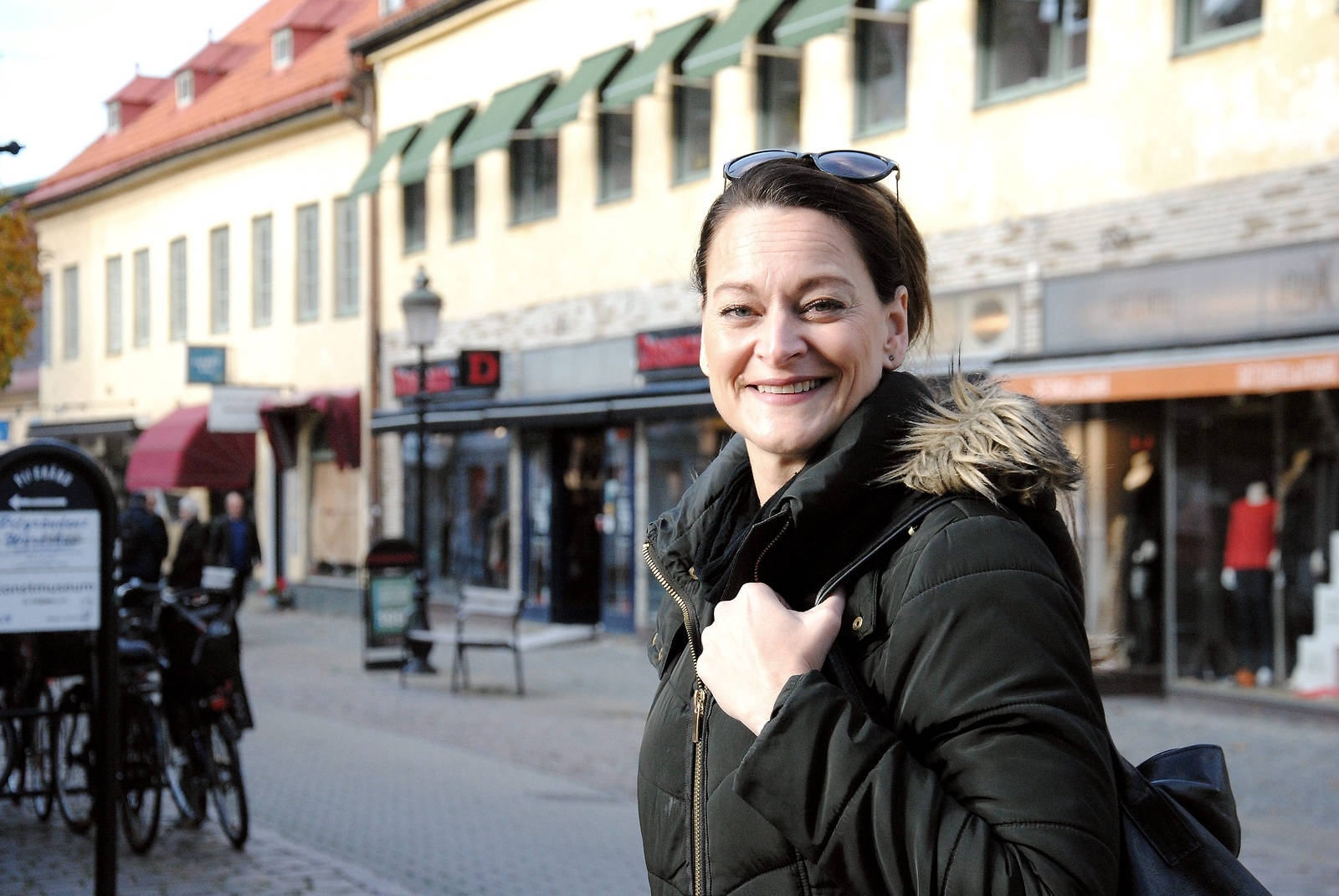 Jessica Aleryd är påläst när det gäller sin hemstads historia.
Foto: Håkan Jacobsson