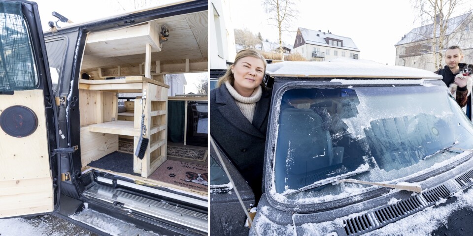 Boråsparet bygger om bilen – till ett rullande hem: ”Ett livsprojekt”