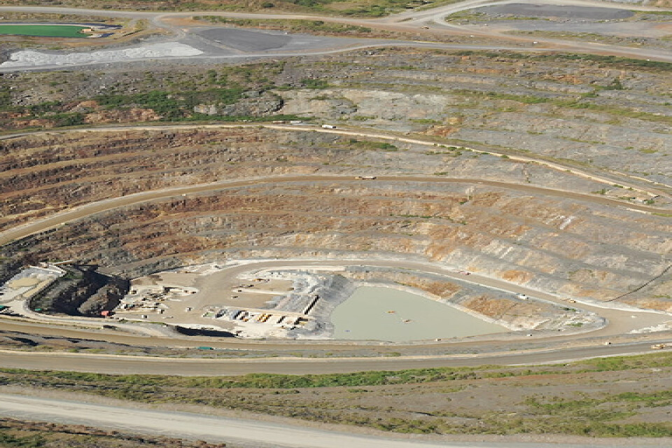 Guldgruvan North Mara Gold Mine i norra Tanzania.