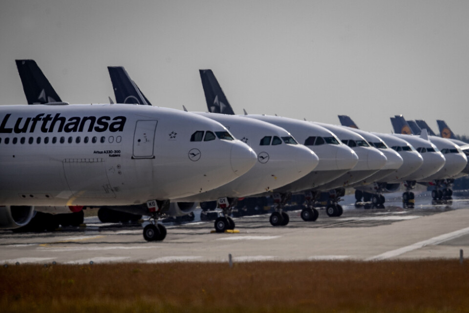 Lufthansa har drabbats hårt av pandemin och lanserar ett nytt sparpaket. Arkivbild.