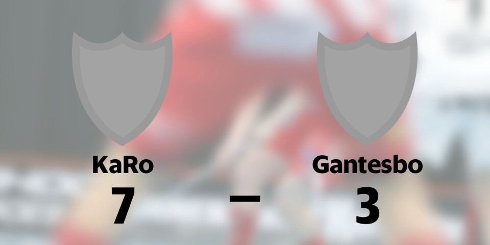 Segerraden förlängd för KaRo – besegrade Gantesbo