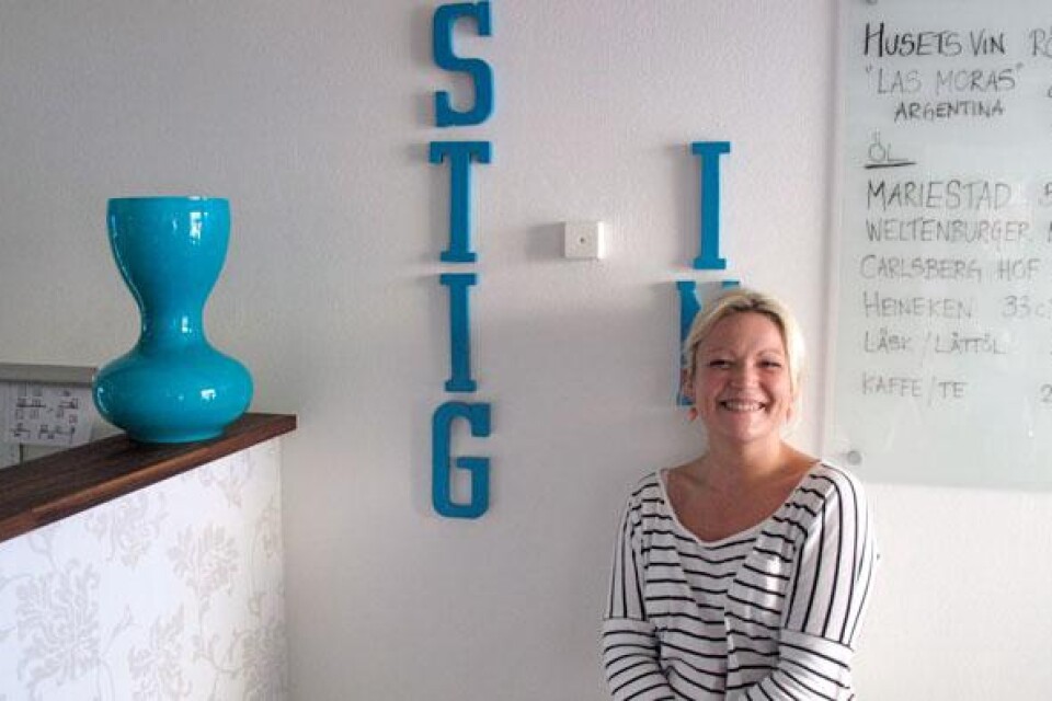 Ystadskrögaren Lizette Dahlström på restaurang Stig In.