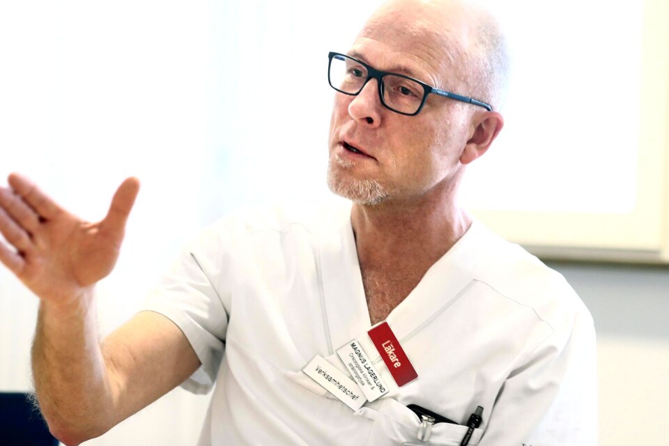 Onkologen,cytostatikabehandlingen på Länssjukhuset.Magnus Lagerlund