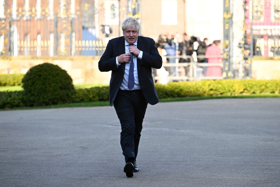Boris Johnson. Bild från i våras.