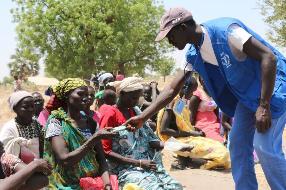 Akuta katastrofer – här i Sydsudan 2017 – är biståndets viktigaste uppgift.
