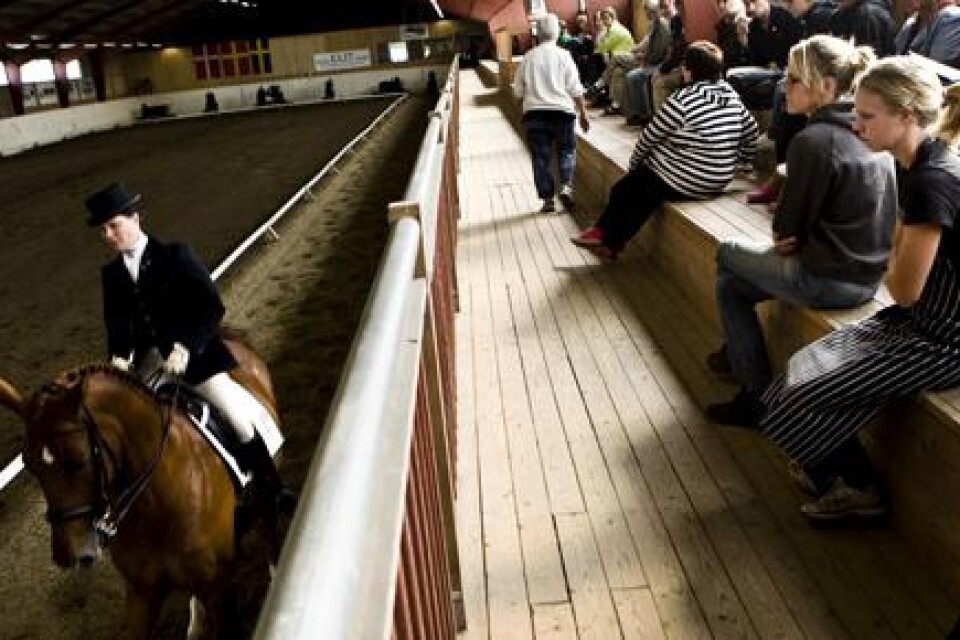 Dressyrtävlingarna i Ystad höll hög klass. Här syns Everlövs Camilla Larsson på hästen Wild Willy. Bild: Albin Brönmark