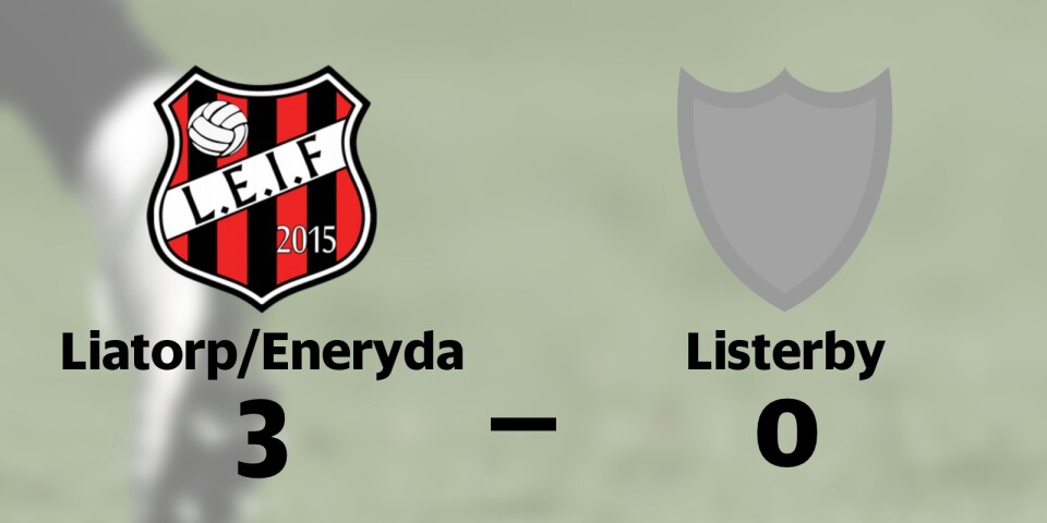 Liatorp/Eneryda vann mot Listerby på hemmaplan