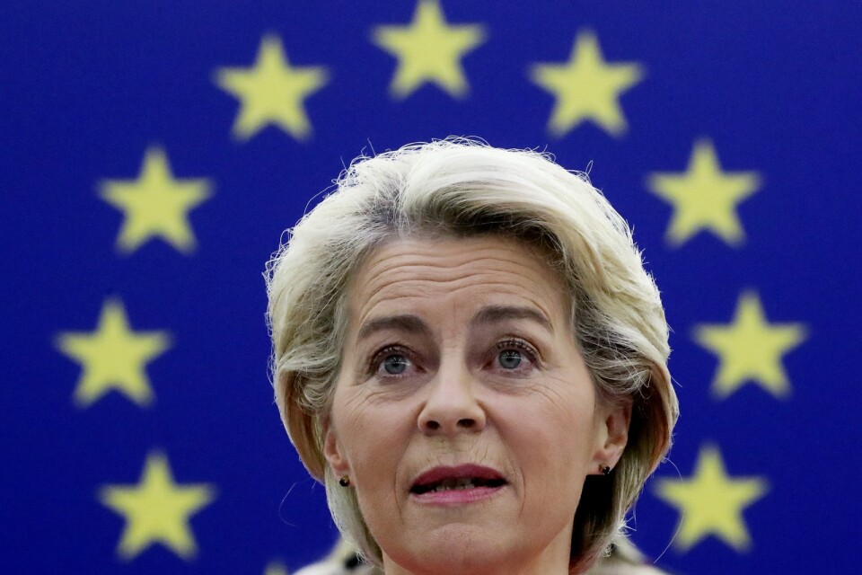 USA: och Australiens behandling av Frankrike är inte acceptabel, säger EU-basen Ursula von der Leyen. Arkivbild.