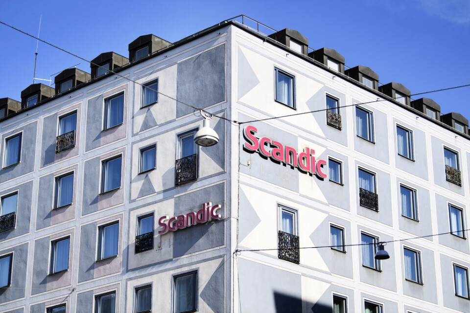 Hotellkedjan Scandic presenterar kvartalssiffror. Arkivbild