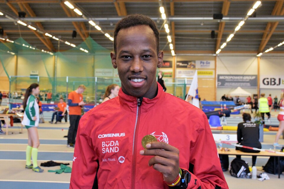 Omar Ismail tog guldet på 1 500 meter.