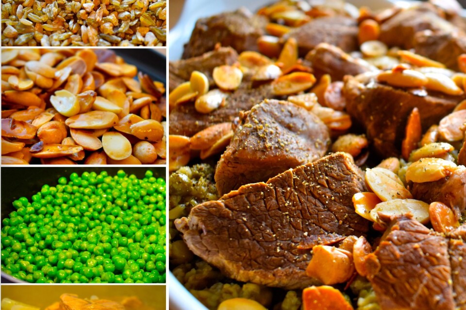 Freekeh is made with green durum wheat and lamb or other meat.