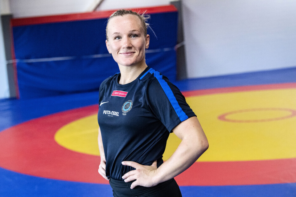 Johanna Lindborg tog brons i brottnings-EM i Rom. Arkivbild.