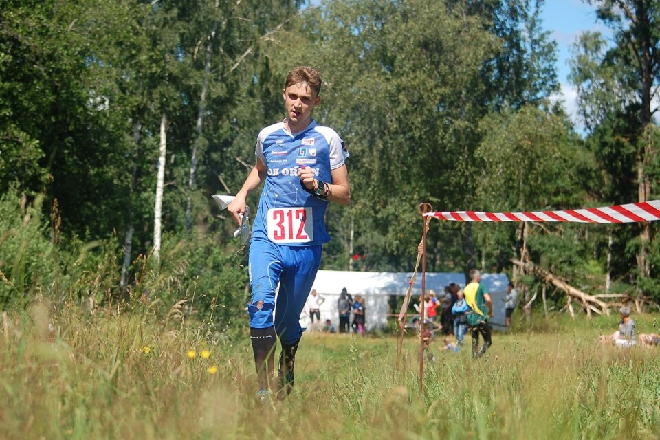 Erik Andersson gav ett fint formbesked i samband med tvådagarstävlingarna i småländska Tjust.