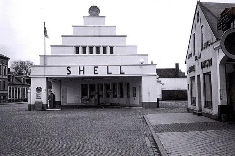 Shellmacken vid Gamla Torg som det såg ut 1931.