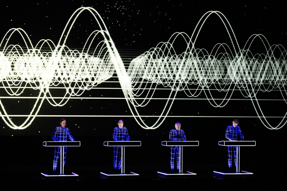 Kraftwerks musik tolkas under "Dance music symphony" i Berwaldhallen. Arkivbild.