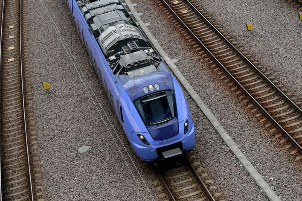 Det var ombord på ett pågatåg till Trelleborg som den kvinnliga tågvärden blev hotad.