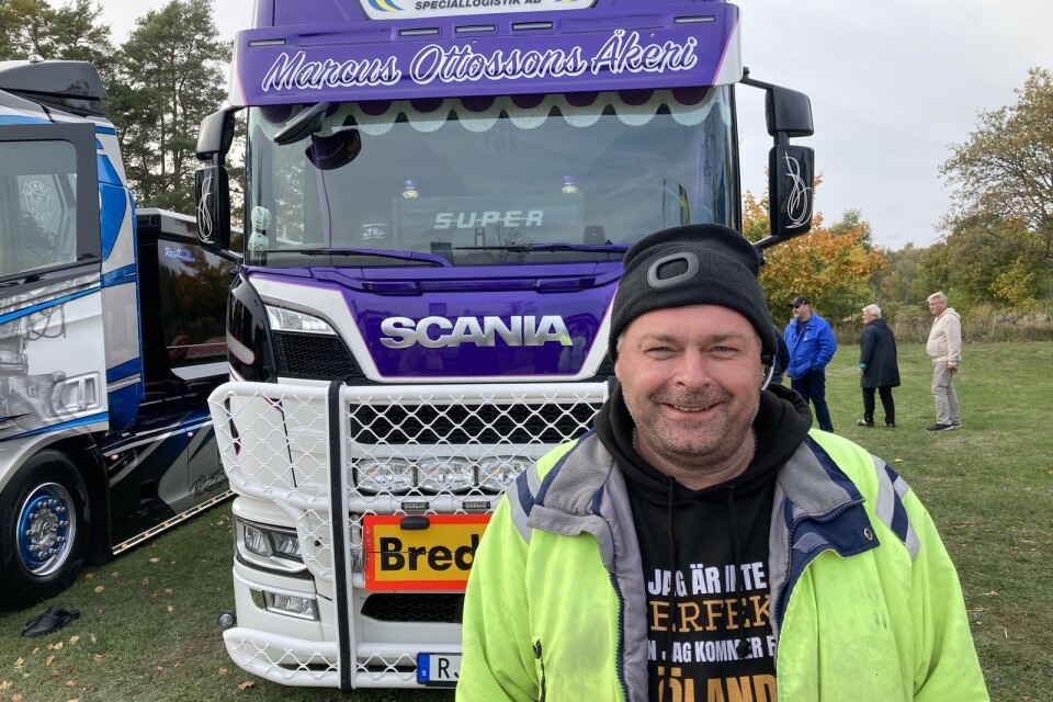 Arrangör Marcus Ottosson ser fram emot årets Truck Meet i Löttorp. Över 260 lastbilar var anmälda till träffen redan i slutet av augusti.