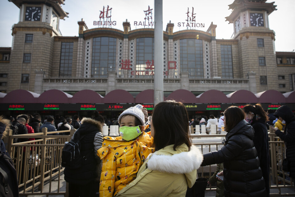 Tåg och flyg i Kina ska organiseras för att minimera smittspridning. Arkivbild.