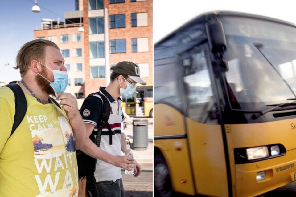 SD kräver att alla över 12 år ska bära munskydd på tåg och bussar.