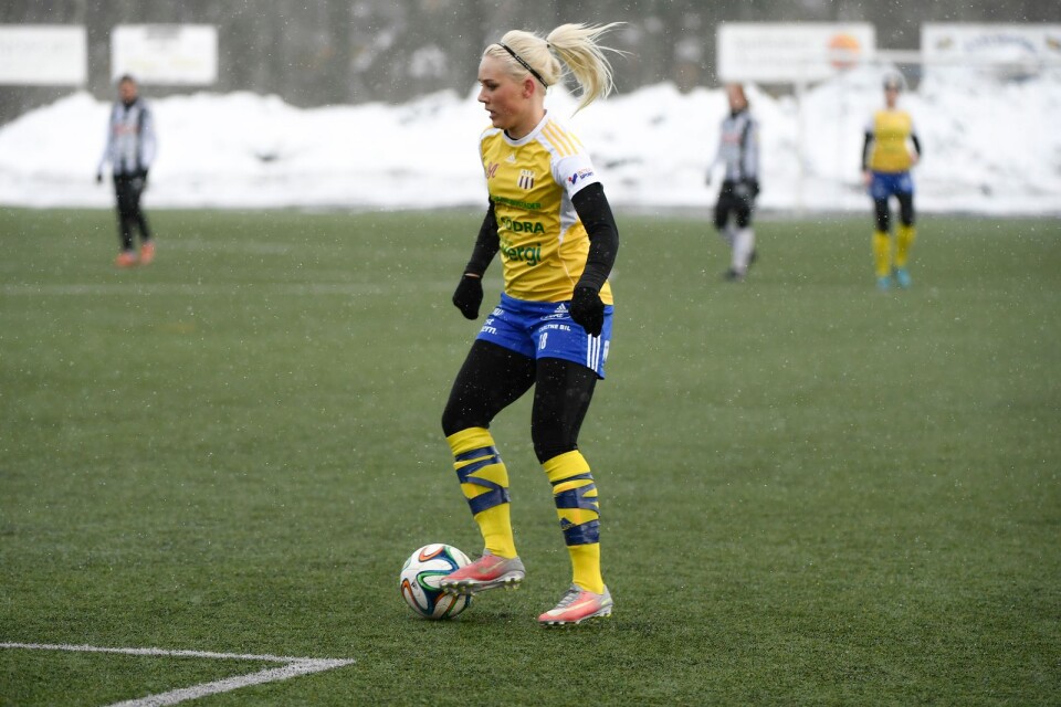 Nyförvärvet från Glimåkra, Olivia Johansson gjorde två mål.