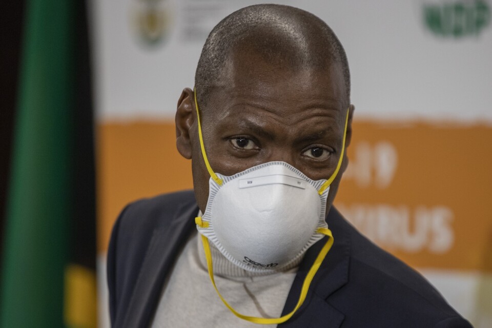 Sydafrika har passerat 10 000 dödsfall i covid-19 men hälsoministern Zweli Mkhize ser ljuset i slutet av tunneln. Arkivbild.