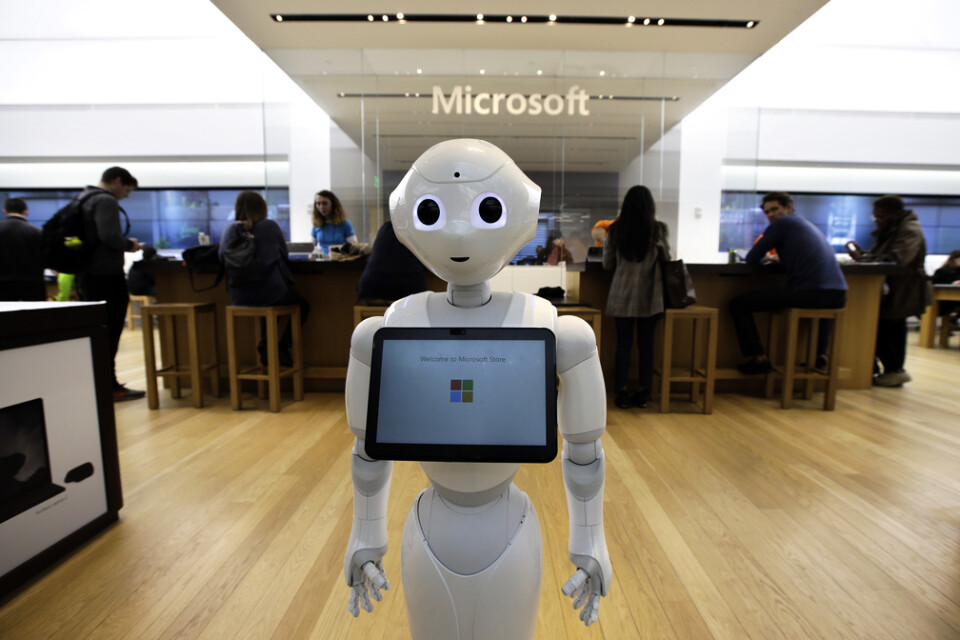 Microsoft har investerat mångmiljardbelopp i AI-teknik. Bland annat i företaget Open AI. Men någon "människorobot" är inte nära förestående, varken för Microsoft eller någon annan. Arkivbild.