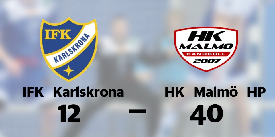 Fem raka förluster för IFK Karlskrona