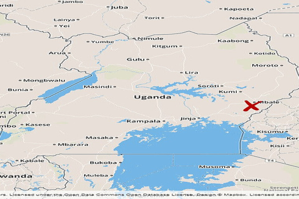 Fem människor befaras döda och över 100 saknas efter ett jordskred i Bududa i Uganda.