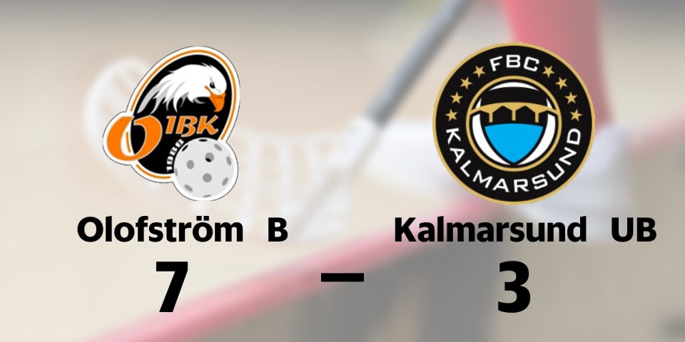 Olofströms IBK B vann mot FBC Kalmarsund Ungdom B